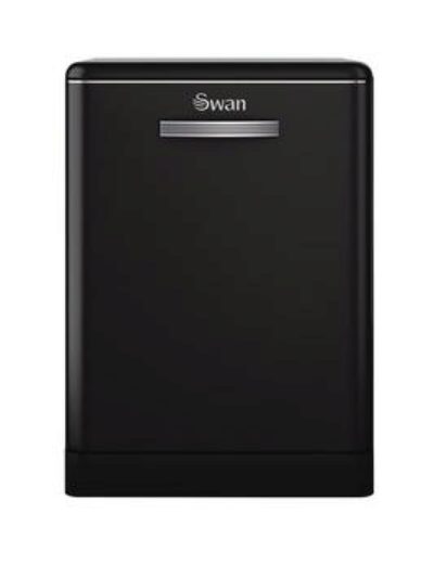 Swan Sdw7040Bn 12-Place Retro Dishwasher - Black Swan Sdw7040Bn 12-Place Retro Dishwasher - Black